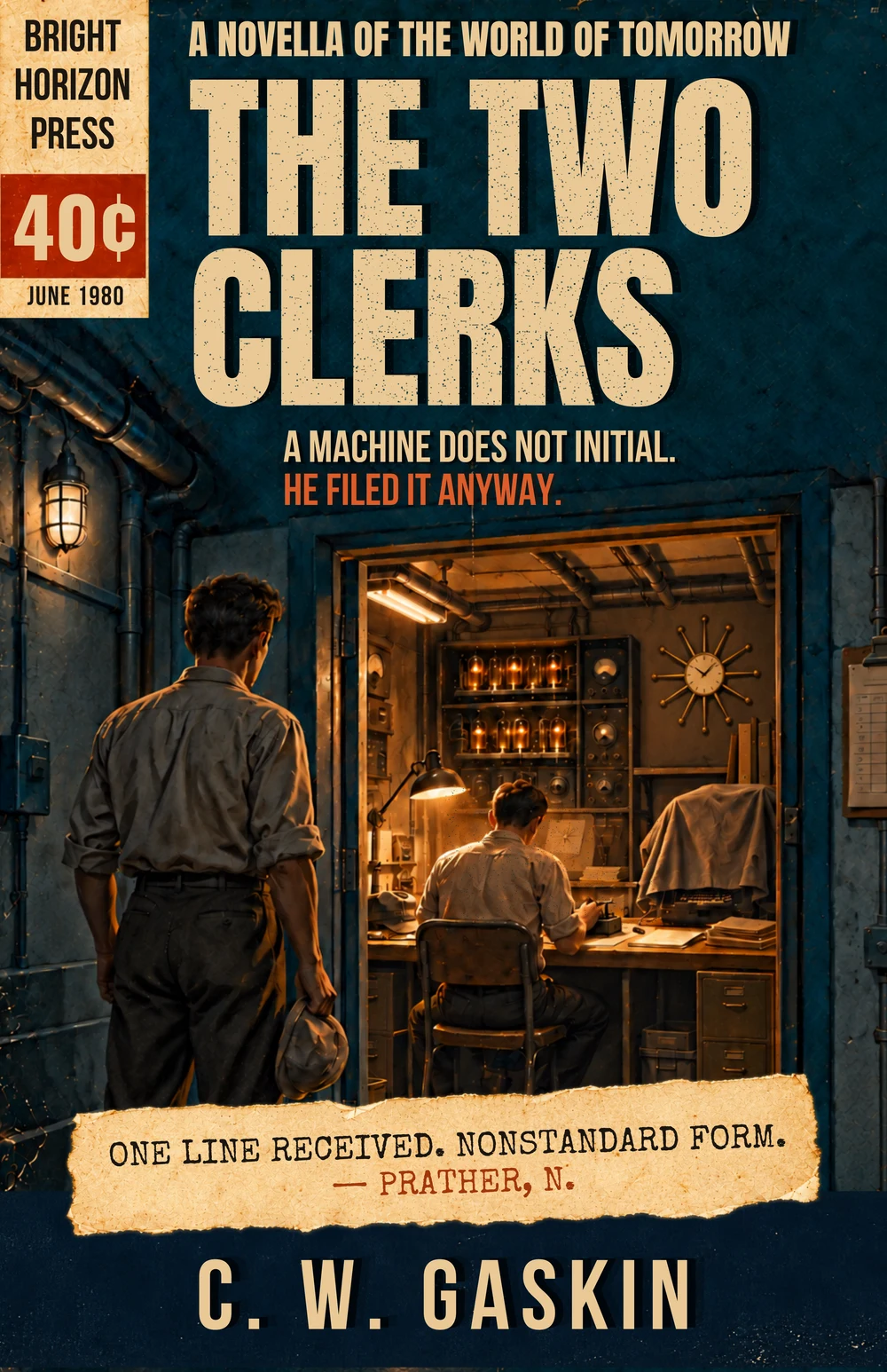 The Two Clerks by C. W. Gaskin, vintage illustrated front cover